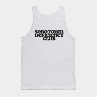 Serotonin Deficiency Club Shirt, Mental Health Shirt, Depression Shirt, Its Okay To Not Be Okay, Serotonin Shirt, Funny mental health Tank Top